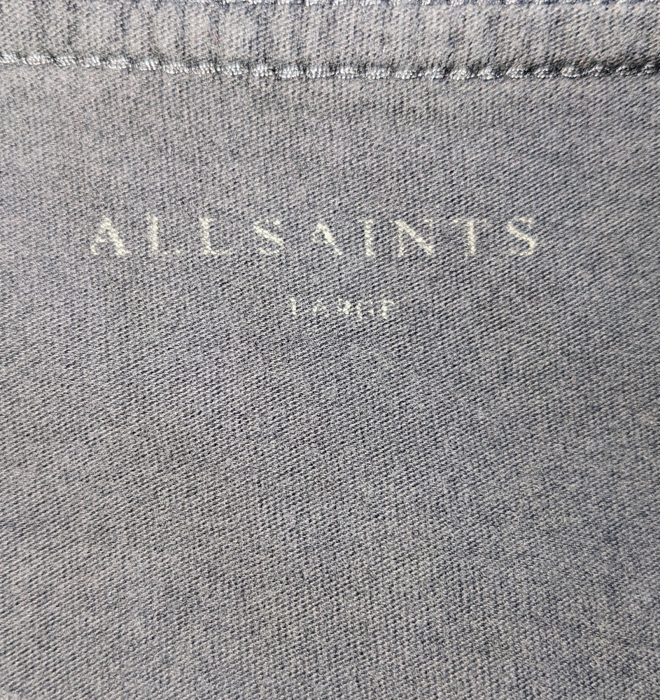 All Saints Men's Grey Brace Tonic Crew T Shirt Size Large Excellent Condition - Picture 4 of 5